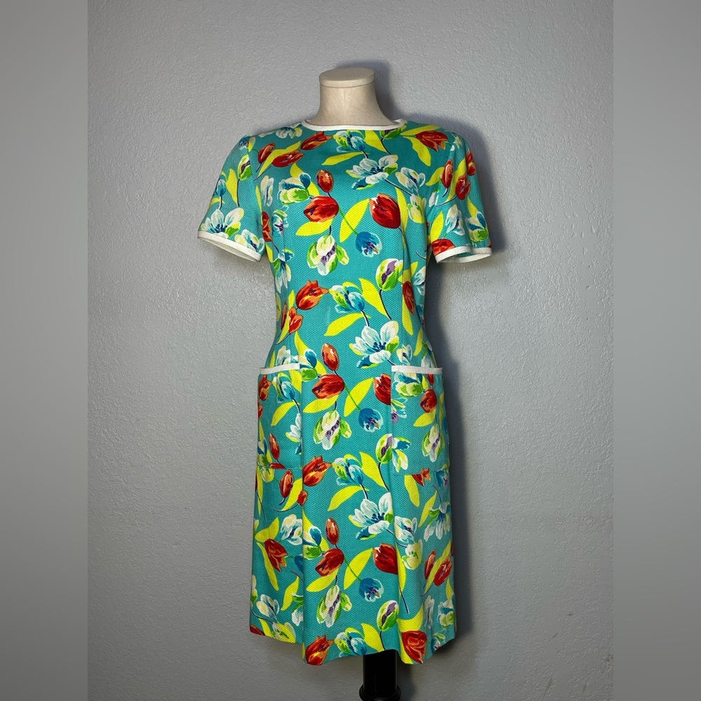 EUC Laura Madrigano Floral Dress Size 6 - Vintage Retro